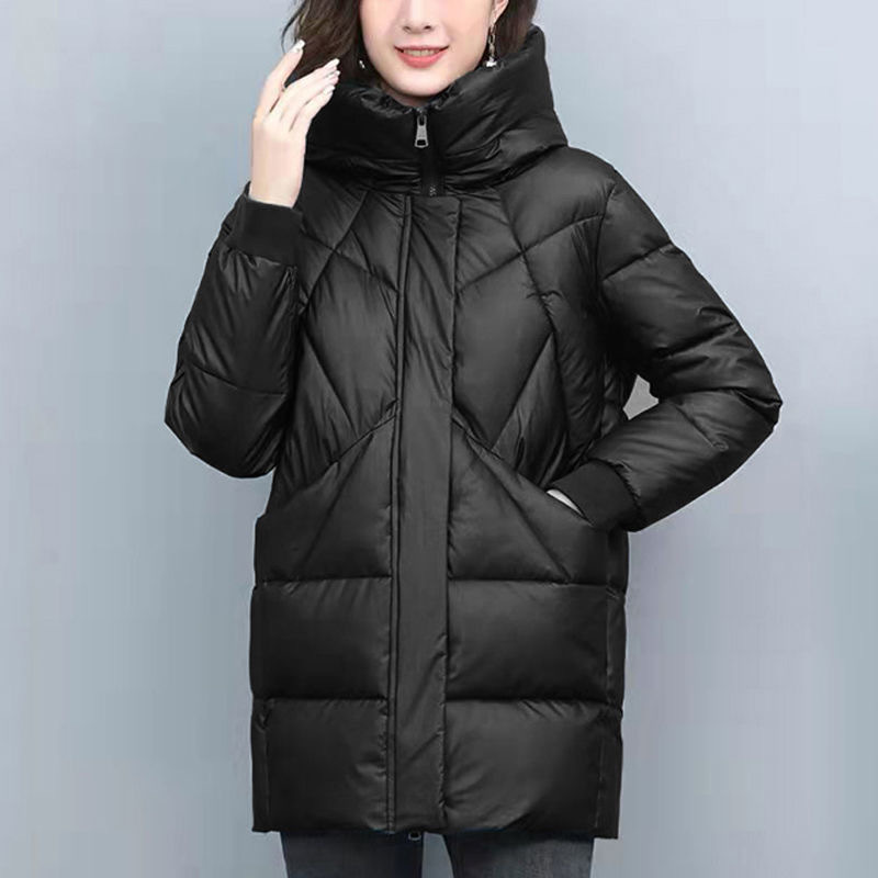 2026 Winter New Cotton Coat for Middle-Aged Moms, Popular Thickened down Cotton Jacket, Women's Mid-Length Loose Cotton Padded Coat 2026 Winter New Cotton Coat for Middle-Aged Moms, Popular Thickened down Cotton Jacket, Women's Mid-Length Loose Cotton Padded Coat