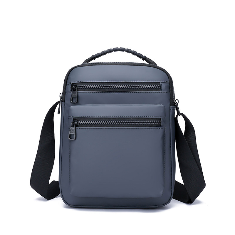 Men's bag sports men's bag business one-shoulder messenger bag men's casual messenger waterproof Oxford cloth can be customized logo