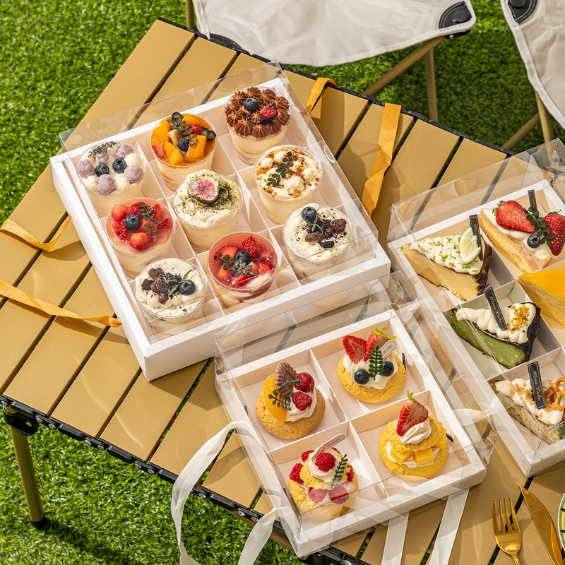 Nine-Compartment Picnic Box, Four 6/9-Compartment Fruit Plate Snack Box, Packaging Box, Kraft Paper Disposable Dessert Takeaway Box Nine-Compartment Picnic Box, Four 6/9-Compartment Fruit Plate Snack Box, Packaging Box, Kraft Paper Disposable Dessert Takeaway Box