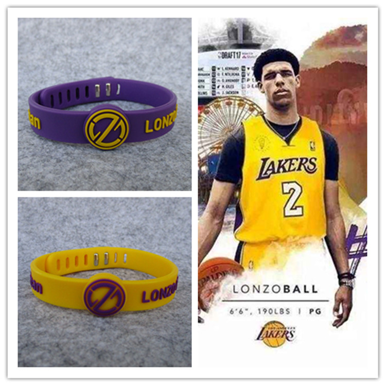 Basketball Lakers star BBB Lonzo Ball sports bracelet wristband wristband fan decoration new product promotion
