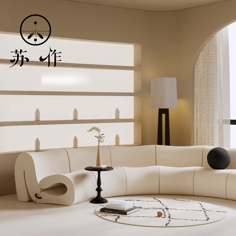Modern Hotel Lobby Water Wave Sofa Beauty Salon Special-Shaped Booth Medical Beauty Hall Reception Area Sofa Furniture Modern Hotel Lobby Water Wave Sofa Beauty Salon Special-Shaped Booth Medical Beauty Hall Reception Area Sofa Furniture