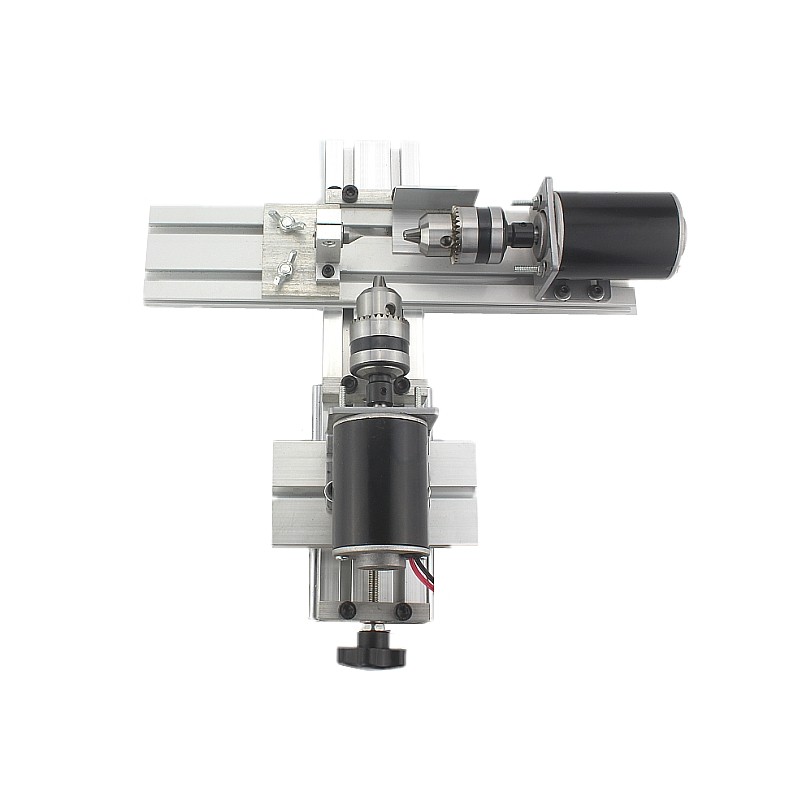 Three craftsmen miniature bead machine double Motor lathe wooden bead locomotive bead diy small lathe Wenplay mini lathe