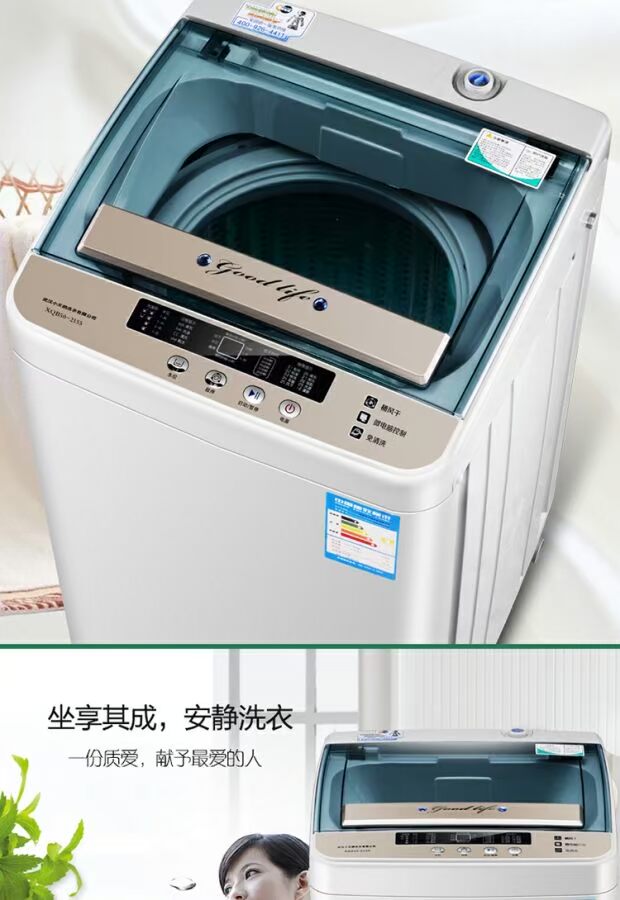 các loại máy giặt Máy giặt tự động nhỏ 8 kg công suất lớn máy giặt sấy