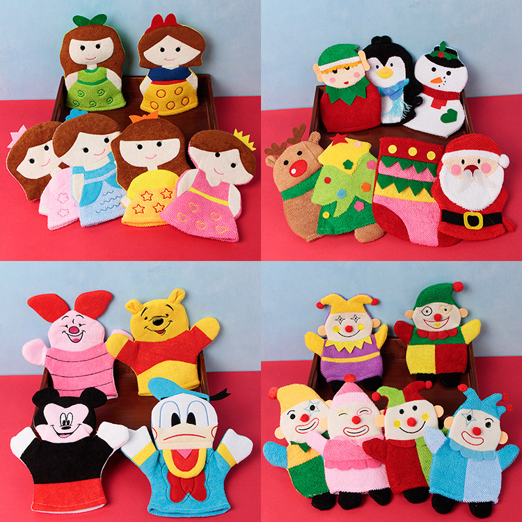 Children's cartoon bath towel, baby cute bath wipe, baby bath ball, bath glove, bath flower scrub towel