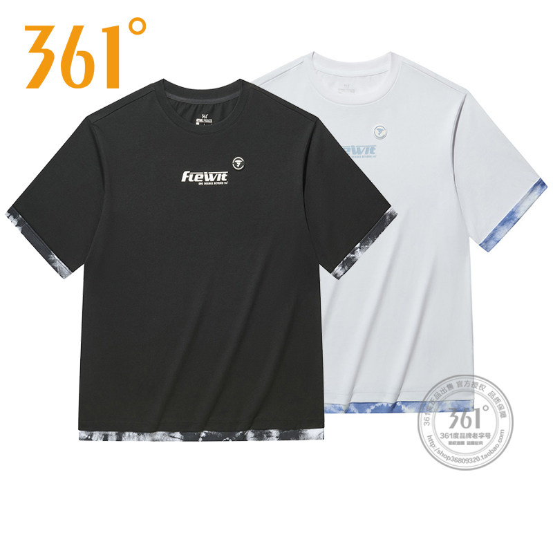 361 Sport T-shirt men's clothing 2022 Summer new casual round collar sports short sleeves T-shirt loose breathable men short T