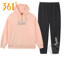 361 womens clothing sports suit 2022 spring new casual Lianhood headwear knitted sports pants women suit