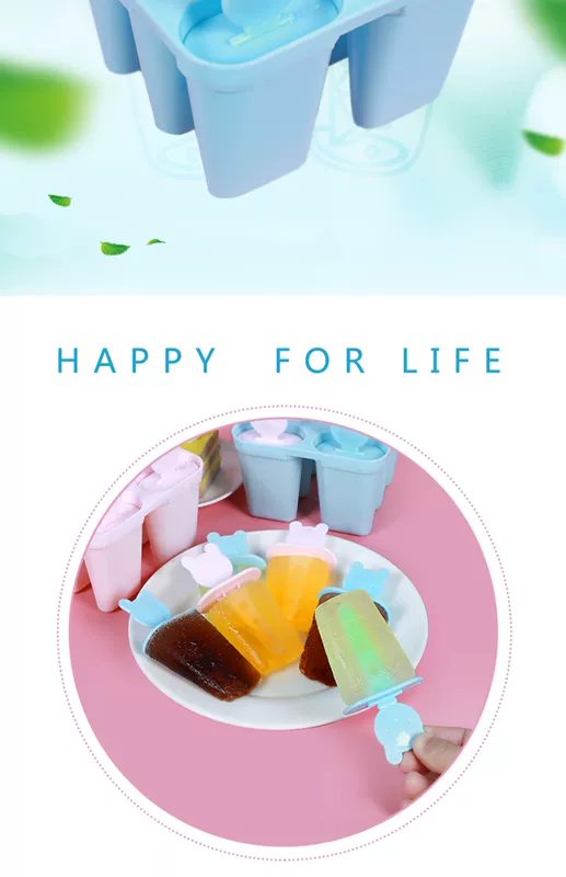 Làm lạnh nhanh nhà làm tại nhà khối băng silicone popsicle khuôn kem đông lạnh popsicles kem kem mô hình kem - Tự làm khuôn nướng