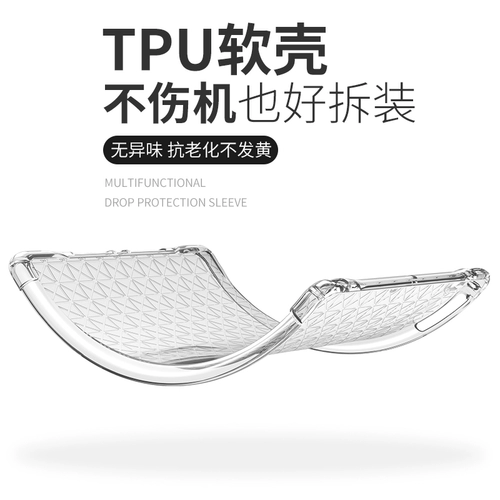 IPadair3 защитная обложка 2019 iPad Apple 9.7 Tablet 2018 Mitue Cartoon Mini5/4 Подушка безопасности Ant -Drop Air2 Ultra -Thin Transparent Mini2/3TPU Shell Pro10.5 Задняя оболочка 1