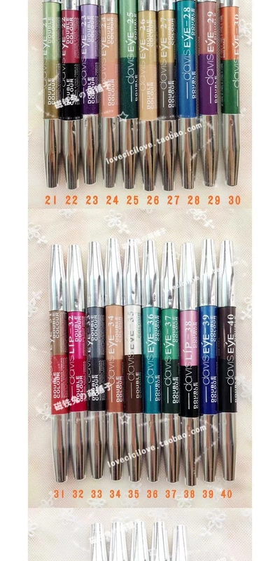 Tất cả 45 90-color cos matte lêlecent hoạt hình đặc biệt bút kẻ mắt hai đầu đa màu sắc dễ dàng tô màu kẻ lông mày bút chì kẻ mắt - Bút chì lông mày / Bột / Stick