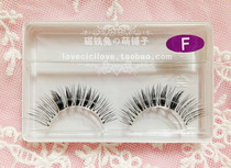 Japanese natural COS dolly winkNO 2 with transparent stalk sharpening middle encrypted false eyelashes purple mark F
