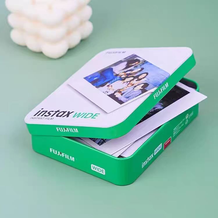 Fuji Instax Wide400 300 210 Photo Paper Film 5inch Photo Storage Iron Box Refrigerator Sticker Photo Frame