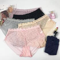 Mega Code Sexy Lace Pants Woman Fat Mm Plus Fat Increase 200 Catty High Waist Triangle Pants Translucent Underwear