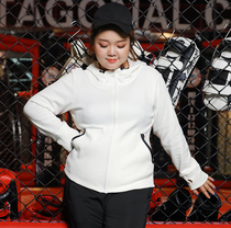 Large size sports jacket female fat mm autumn fitness jacket zipper jacket loose sports cardigan yoga jacket