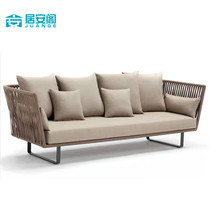 Outdoor Sofa Patio Garden Casual Rattan Chair Terrace Outdoor Waterproof Sunscreen Sun Light House Sales of the Rattan Sofa
