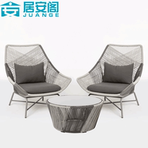 Balcony Small Table And Chairs Three Sets Home Vines Chair Nordic Patio Casual Chairs Outdoor Table And Chairs Garden Simple Rattan choreography