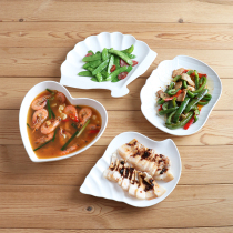 Ceramic Western dishes household dishes pure white fruit plates creative irregular cooking dishes net red tableware single