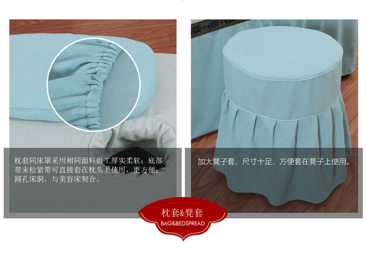 Bông cao cấp bông denim bedspread thẩm mỹ viện dầu gội vẻ đẹp đơn giản giường massage khăn trải giường vải gia đình bốn - Trang bị tấm mẫu ga trải giường spa