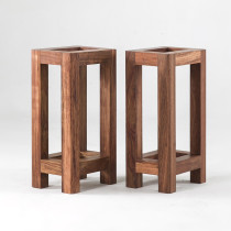 Banhua pear solid wood speaker bracket surround sound frame floor shelf Bookshelf Box tripod HIFI rack can be customized