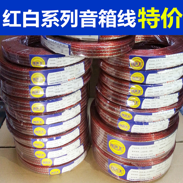 Horn Line Home Theater Speaker Wire Surround Line 30 m Red White Line Professional Speaker Power Amplifier Connection