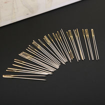 Cross stitch embroidery needle blunt head needle gold tail needle refined gilded embroidery needle 100 root 3 strands needle 11ct pin