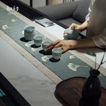 Such as the first tea mat tea cloth bamboo mat Japanese Zen table flag waterproof tea mat fabric cotton linen tea table cloth tea flag
