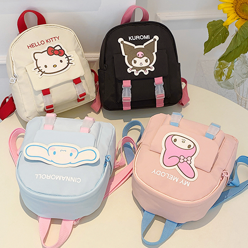 Hello Kitty Children's Bag Princess Portable Crossbody Bag Backpack Bag Doll Coin Purse Baby Girl Cute Kuromi