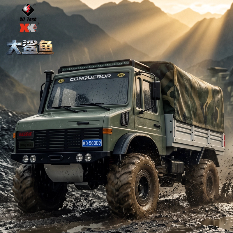 Weili 064308 Big Shark 1/6 Super Large Rc High-Speed Remote Control Car Off-Road Climbing Vehicle Military Truck Model