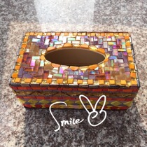 Silk Road) Mediterranean handmade tissue box Bohemian National style Nordic style living room decoration