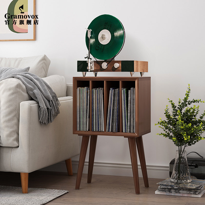 Black Gum Record Containing Rack Grammater Record Machine Cabinet solid wood containing box storage magazine cabinet Brief about Nordic-Taobao