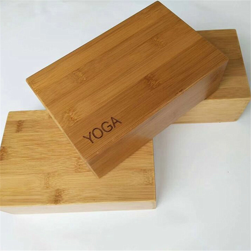 Natural bamboo yoga bricks environmentally friendly bamboo wood yoga bricks cork yoga bricks yoga bricks 3*6*9 standard ratio