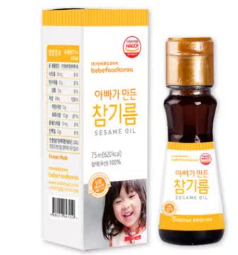 South Korean baby deputy food seasoning bebeefood fragrant oil seasoning 75ml
