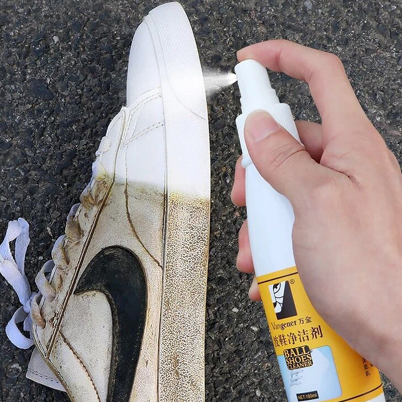 Small White Shoes Detergent washing shoes Divine Instrumental Brush Shoe Decontamination for Yellow Brightener Sneaker Spray Cleaning Agents