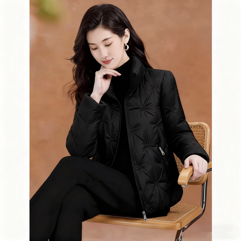 Short down Jacket for Women 2026 New Style Fashionable Classy Black Lightweight Autumn and Winter White Duck down Jacket