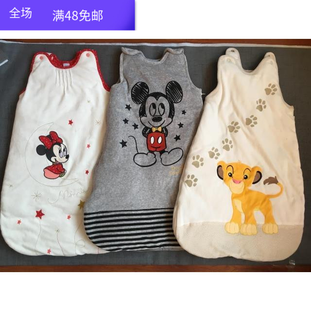 Foreign Trade Original Single Spring Autumn/Winter Baby Goose velvet clip cotton thick cotton vest style sleet sleeping bag anti-kick quilt