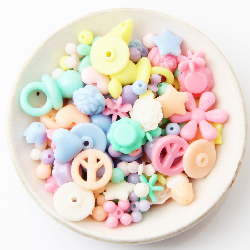 Candy beads - Ball children hand - made material beads DIY bag accessories 100 g