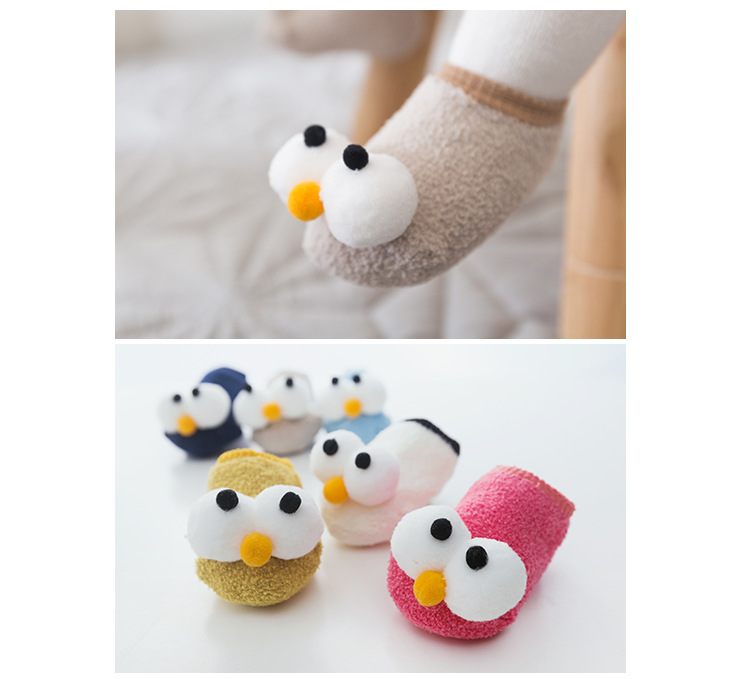 Sydney với vớ cotton cho bé cộng với nhung to mắt ấm vớ vớ bé chống trượt vớ vớ trẻ em tất điệu cho bé gái 