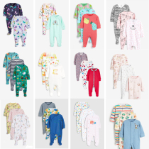 Spot UK next child dress male and female baby spring summer pure cotton long sleeve one-piece clothes climbing suit khau 3 pieces