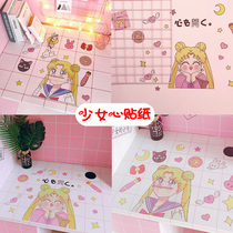 Net red wall stickers self-adhesive dormitory ins font you really look good today beautiful girl warrior stickers decorative women