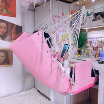 Hanging chair dormitory can lie ins female chair dormitory seat chair backrest chair simple College student Net red hammock lazy man