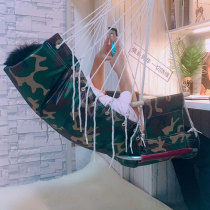 Lazy hanging chair dormitory artifact chair back chair dormitory college students lazy leisure swing hanging bed net red single