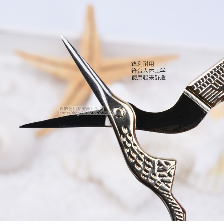 Kéo móng tay kéo Cần cẩu bằng thép không gỉ sắc nét và bền Sổ lưu niệm đính các dụng cụ làm móng cao cấp - Công cụ Nail máy hơ sơn gel