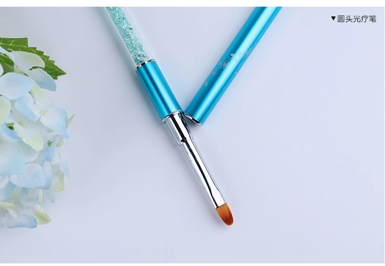 Dụng cụ làm móng cung cấp cao cấp mũi khoan kim loại trị liệu ánh sáng bút kéo bút khắc nét hoa bút lông chồn tinh khiết - Công cụ Nail