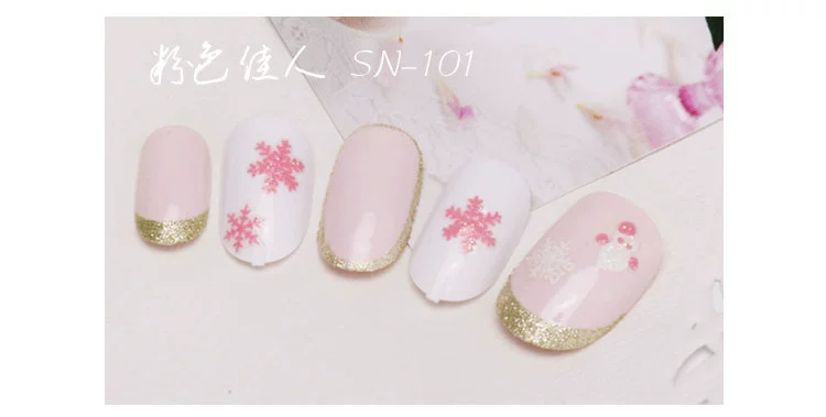 Nail Sticker Trang sức Nail Trang trí Trang trí DIY3D Stereo Bông tuyết Sticker Quang trị liệu Nail Ba Lan - Sơn móng tay / Móng tay và móng chân