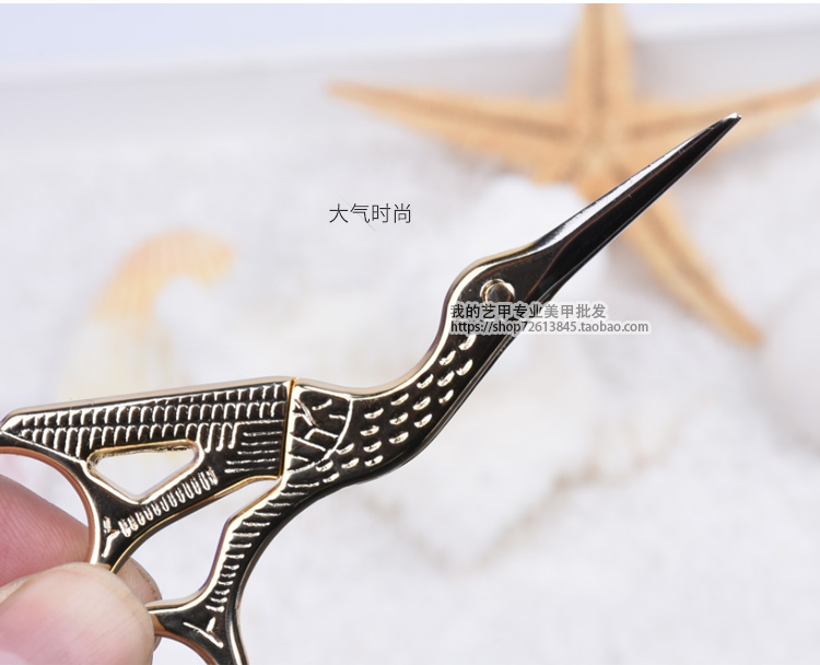 Kéo móng tay kéo Cần cẩu bằng thép không gỉ sắc nét và bền Sổ lưu niệm đính các dụng cụ làm móng cao cấp - Công cụ Nail máy hơ sơn gel