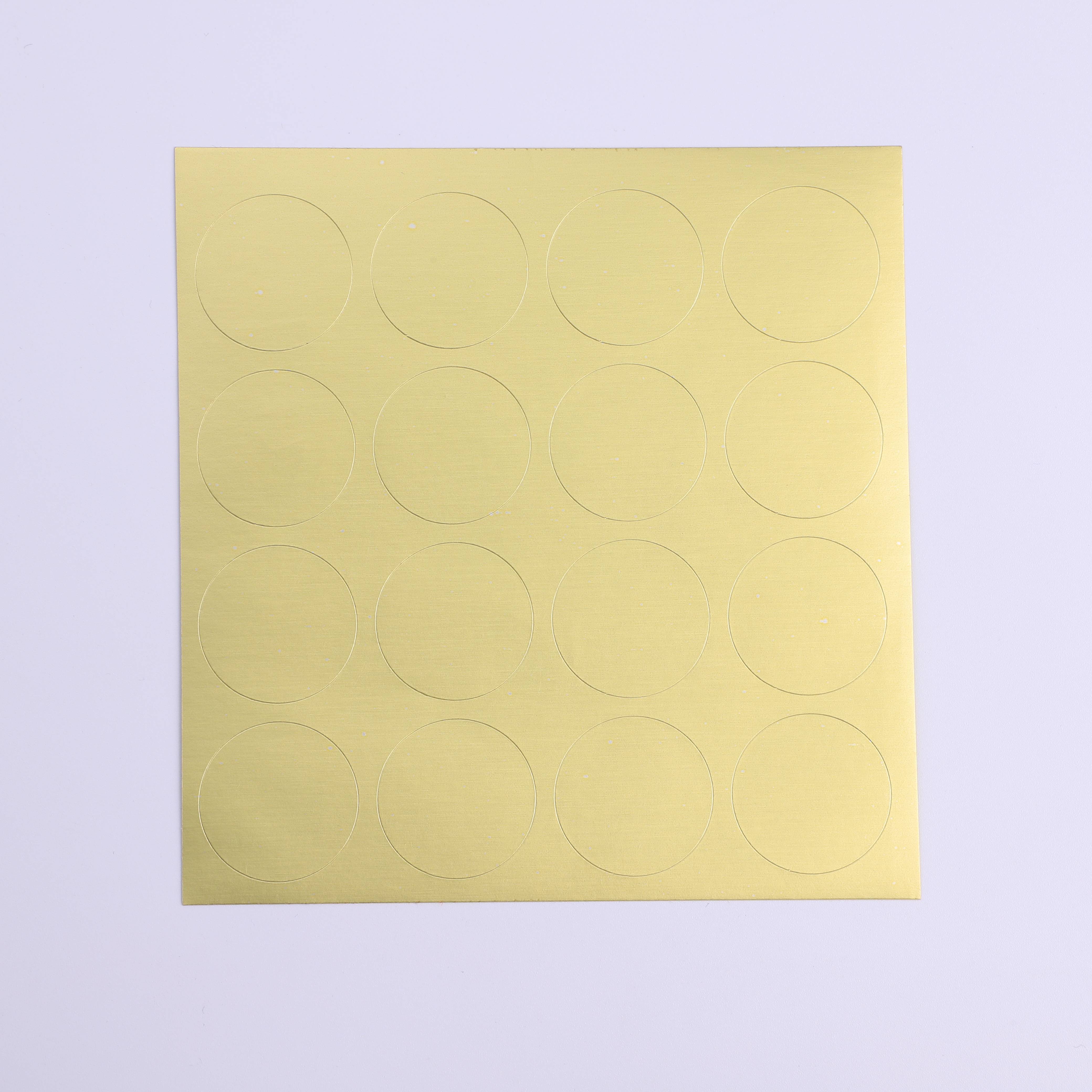Matte gold round seal baking package decoration sticker