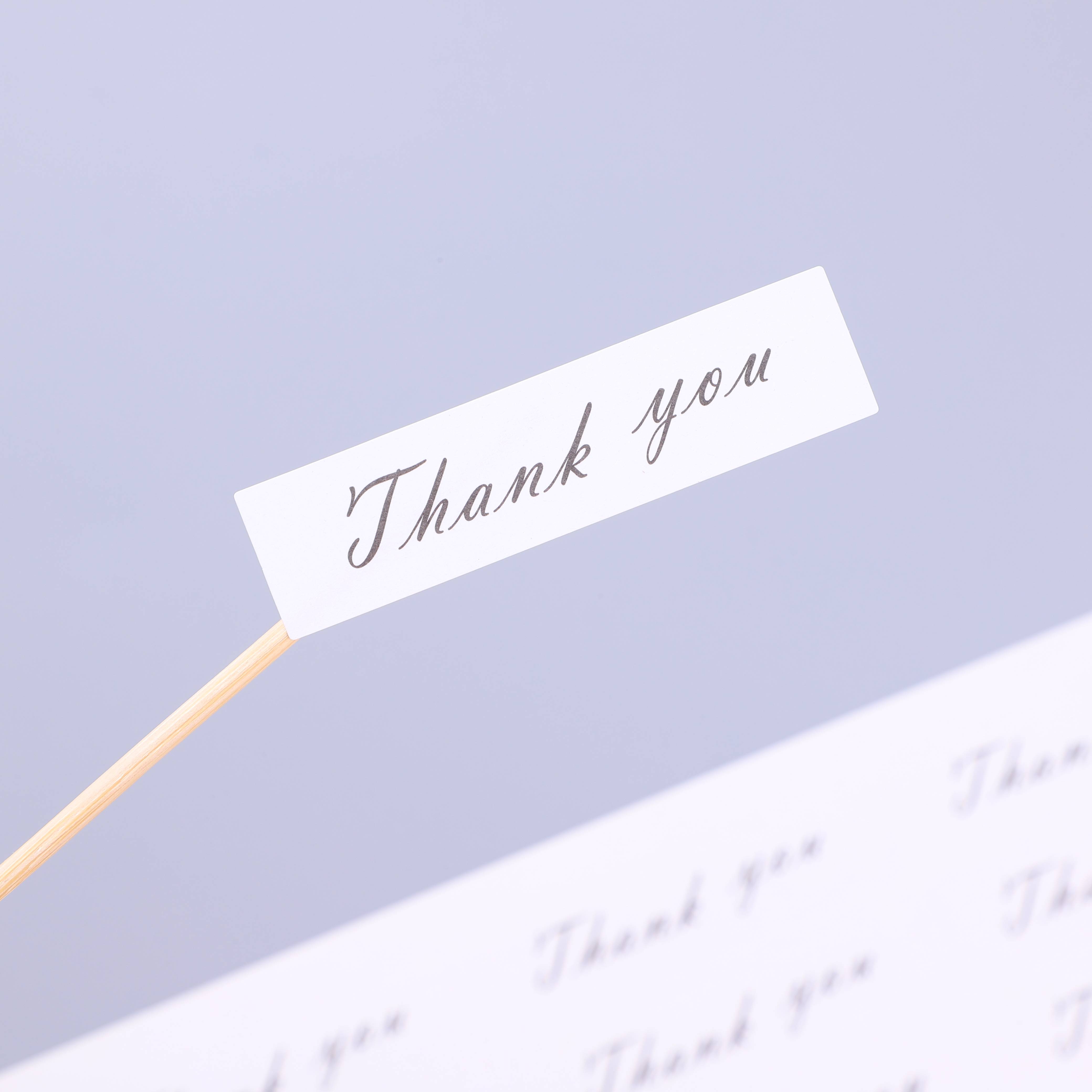 Thank-you seal Sticker Milk Tea Cup Beverage Bottle Decorative Sticker adhesive label baking sticker-Taobao