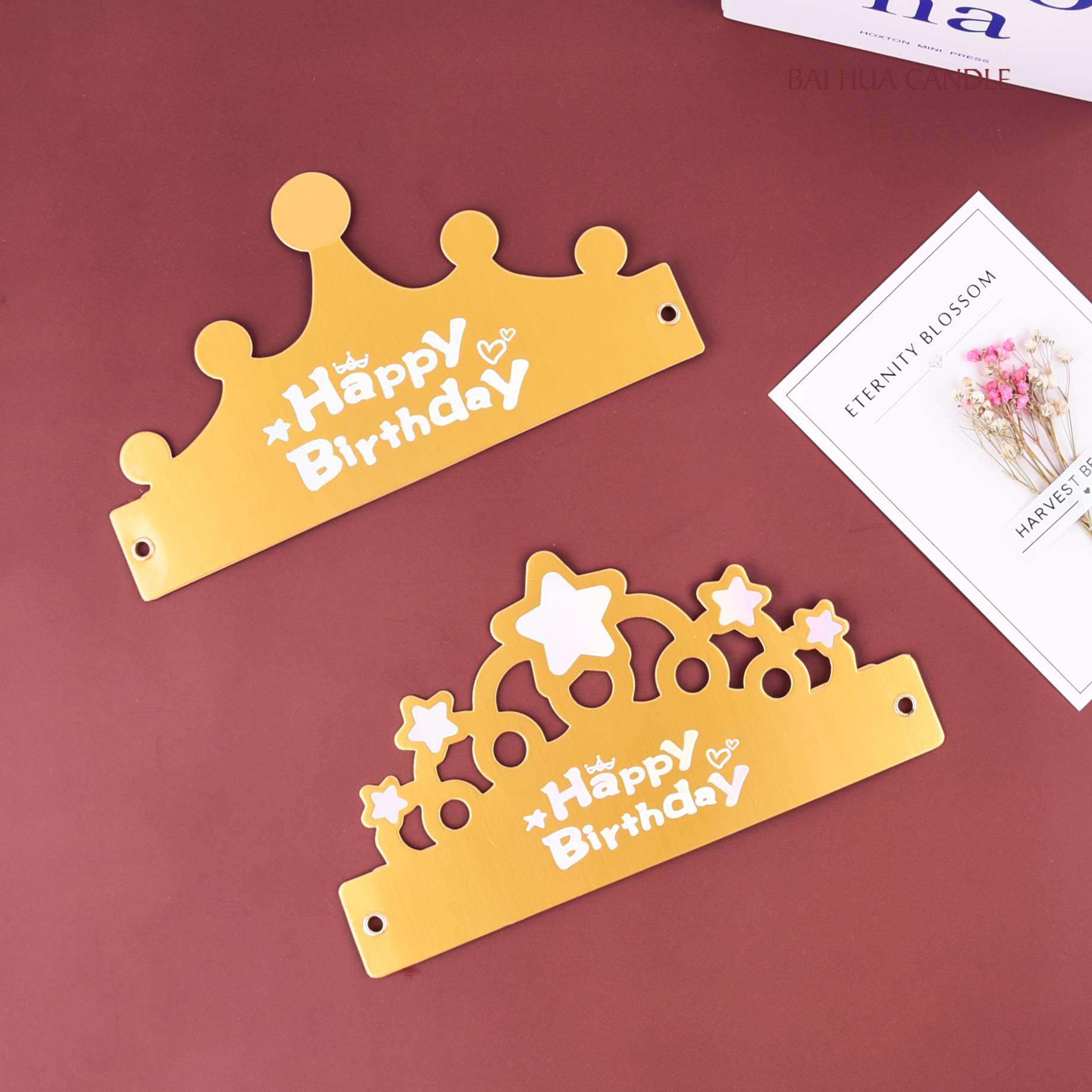 Crown Folding Birthday Hat Adult Children Birthday Cake Hat