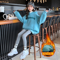 Next Music girl plus jacket suit childrens hood tops and sweater sports autumn and winter clothing two pieces