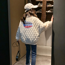 Next Music girls coat in autumn and winter clothing girls with cotton thickening middle childhood cotton clothing tide in winter