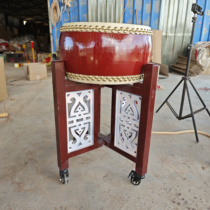 Orchestra flat drum cowhide drum Chun wood flower-shaped shelf solid wood flower board shelf custom drum majestic gong and drum performance stage